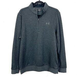 Under Armour Quarter Zip Sweatshirt Active Black‎ Fleece Men's Size Medium
